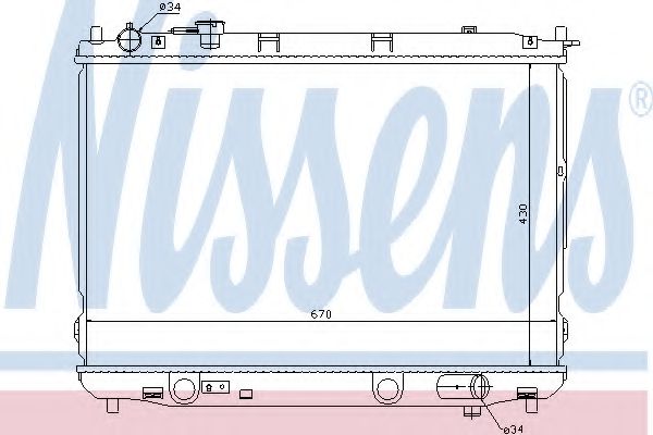 Imagine Radiator, racire motor NISSENS 66637