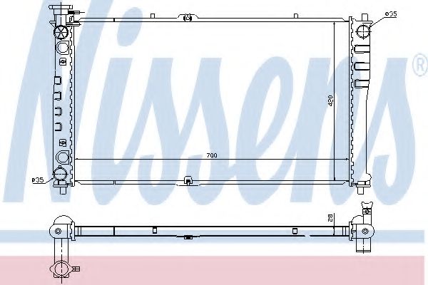 Imagine Radiator, racire motor NISSENS 66641