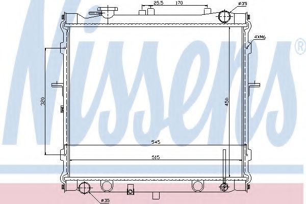 Imagine Radiator, racire motor NISSENS 66642