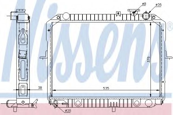 Imagine Radiator, racire motor NISSENS 66645