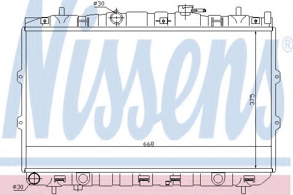 Imagine Radiator, racire motor NISSENS 66648