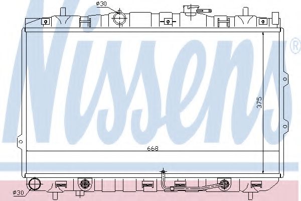 Imagine Radiator, racire motor NISSENS 66649