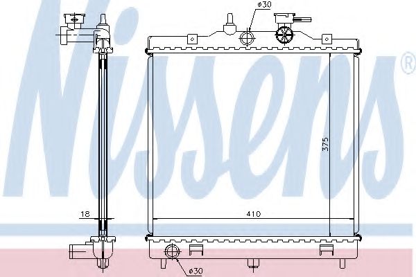 Imagine Radiator, racire motor NISSENS 66655