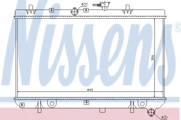 Imagine Radiator, racire motor NISSENS 66665