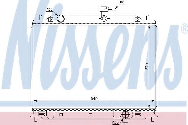 Imagine Radiator, racire motor NISSENS 66666