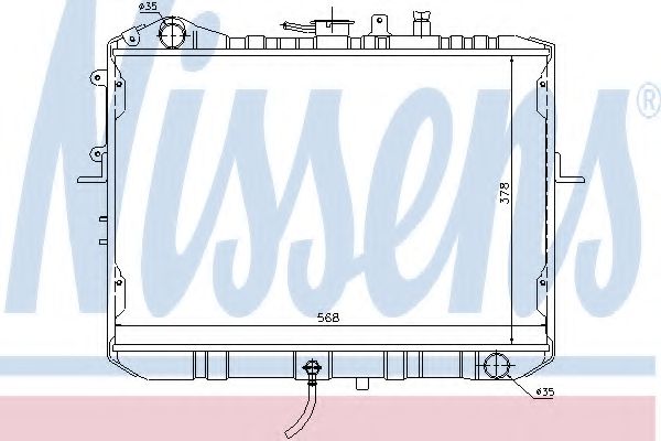 Imagine Radiator, racire motor NISSENS 66667