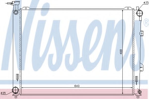 Imagine Radiator, racire motor NISSENS 66683