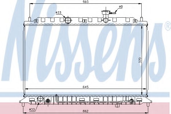 Imagine Radiator, racire motor NISSENS 66687