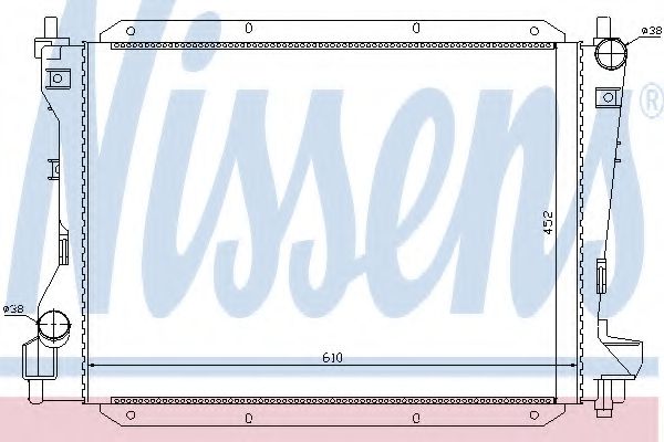 Imagine Radiator, racire motor NISSENS 66703