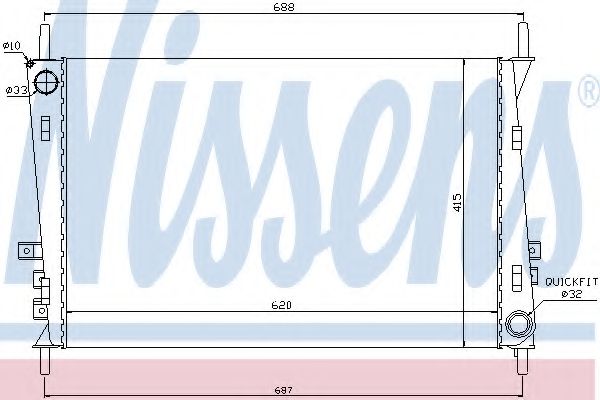 Imagine Radiator, racire motor NISSENS 66704