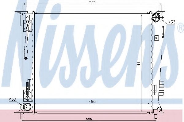 Imagine Radiator, racire motor NISSENS 66730