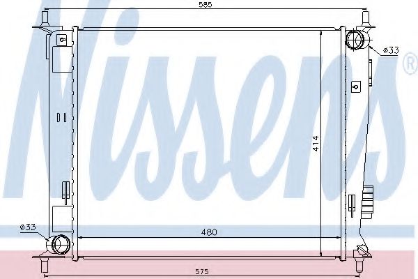 Imagine Radiator, racire motor NISSENS 66742