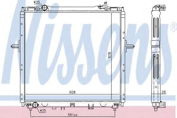 Imagine Radiator, racire motor NISSENS 66768