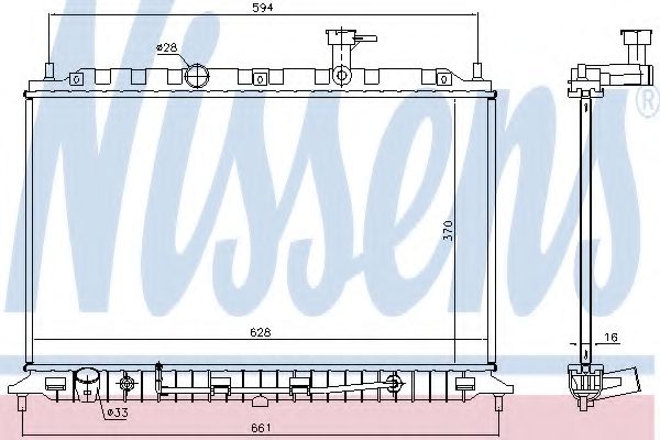 Imagine Radiator, racire motor NISSENS 66770