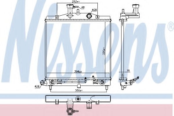 Imagine Radiator, racire motor NISSENS 66771