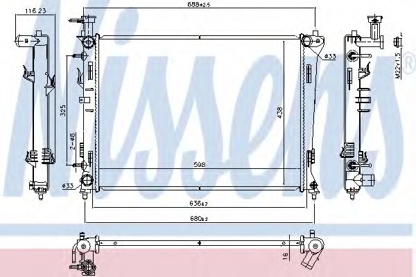 Imagine Radiator, racire motor NISSENS 66778