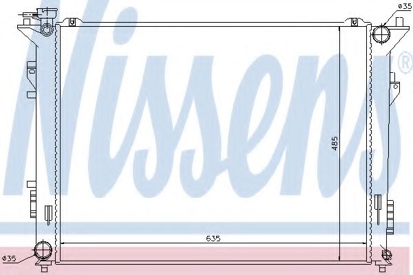 Imagine Radiator, racire motor NISSENS 66998