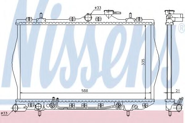 Imagine Radiator, racire motor NISSENS 670011