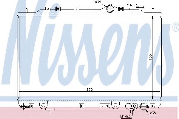 Imagine Radiator, racire motor NISSENS 67006