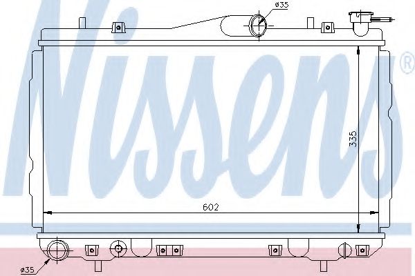 Imagine Radiator, racire motor NISSENS 67010