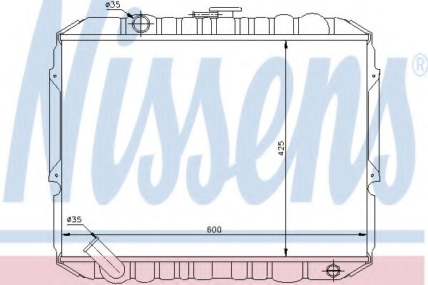 Imagine Radiator, racire motor NISSENS 67017