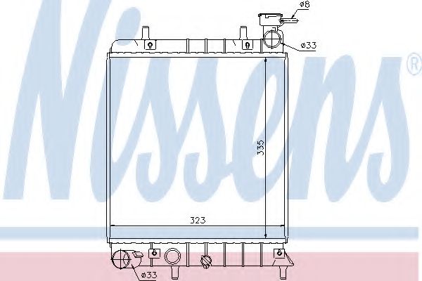 Imagine Radiator, racire motor NISSENS 67022