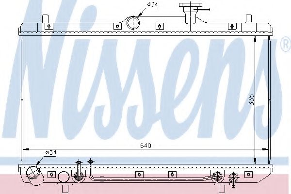 Imagine Radiator, racire motor NISSENS 67023