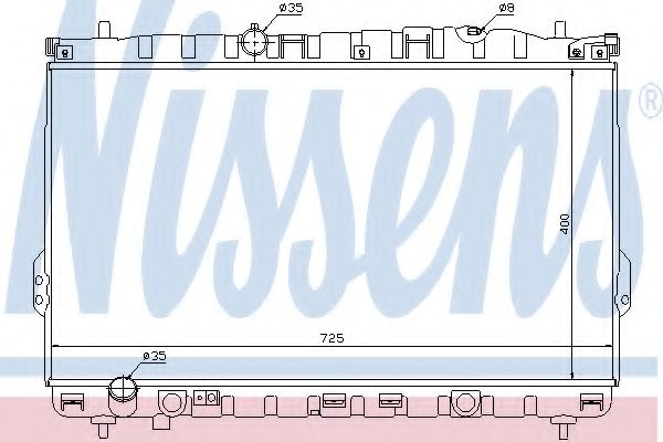 Imagine Radiator, racire motor NISSENS 67032