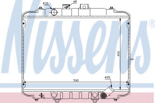 Imagine Radiator, racire motor NISSENS 67034