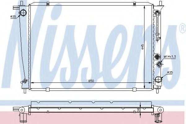 Imagine Radiator, racire motor NISSENS 67040