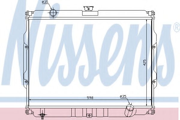 Imagine Radiator, racire motor NISSENS 67046