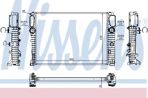 Imagine Radiator, racire motor NISSENS 67102A