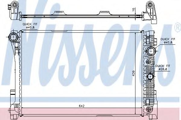 Imagine Radiator, racire motor NISSENS 67161