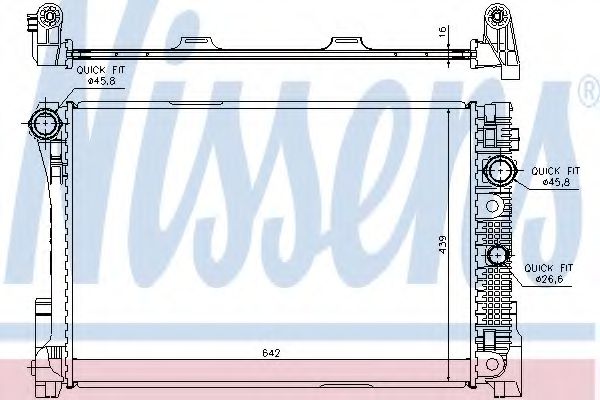 Imagine Radiator, racire motor NISSENS 67164