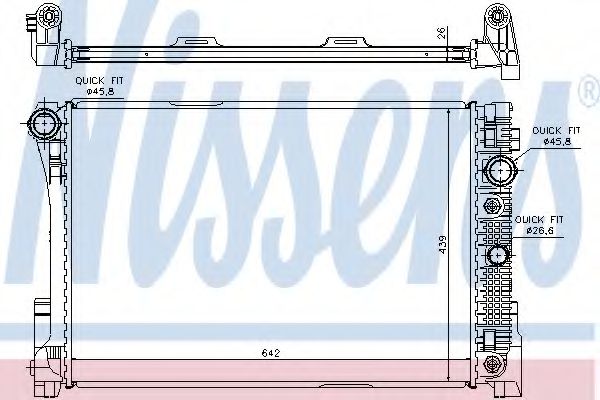 Imagine Radiator, racire motor NISSENS 67168