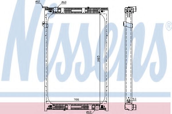 Imagine Radiator, racire motor NISSENS 67171