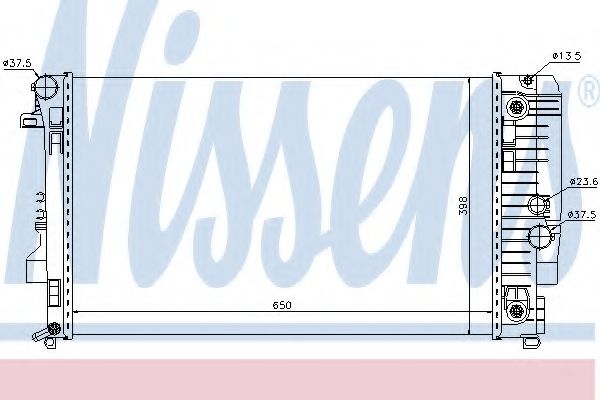 Imagine Radiator, racire motor NISSENS 67174