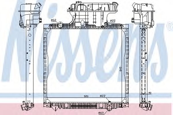 Imagine Radiator, racire motor NISSENS 67225