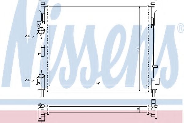 Imagine Radiator, racire motor NISSENS 67229