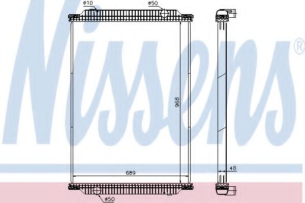 Imagine Radiator, racire motor NISSENS 672440