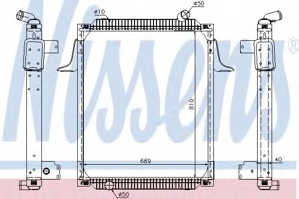 Imagine Radiator, racire motor NISSENS 67245