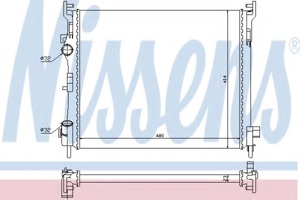 Imagine Radiator, racire motor NISSENS 67246