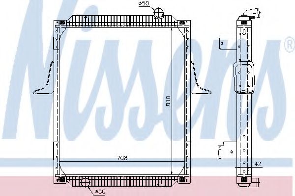 Imagine Radiator, racire motor NISSENS 67248