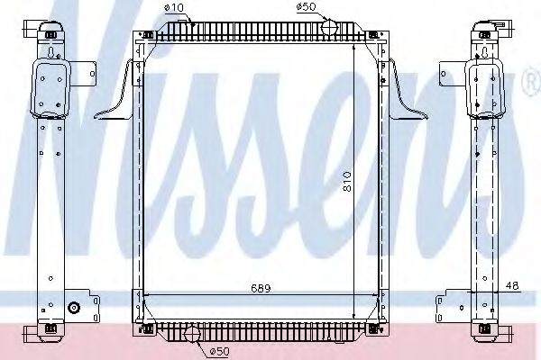 Imagine Radiator, racire motor NISSENS 67257