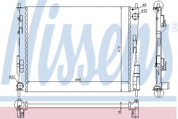 Imagine Radiator, racire motor NISSENS 67285