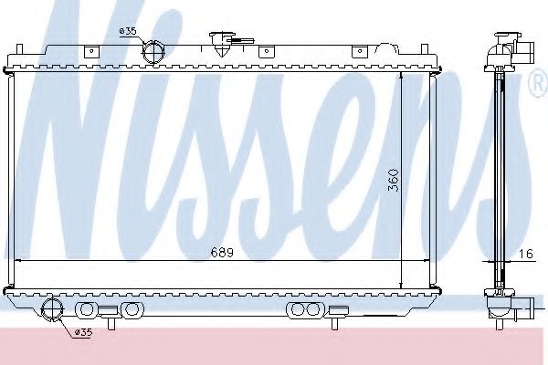 Imagine Radiator, racire motor NISSENS 67346A