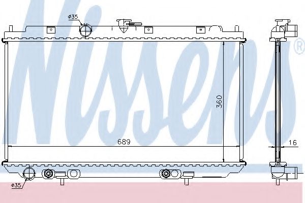 Imagine Radiator, racire motor NISSENS 67347A