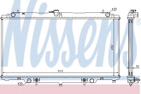 Imagine Radiator, racire motor NISSENS 67354A