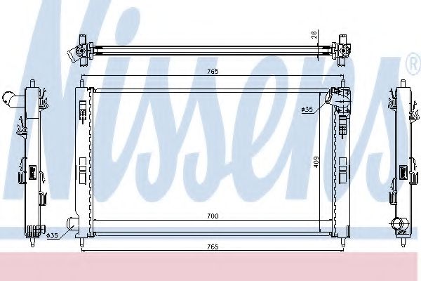 Imagine Radiator, racire motor NISSENS 67359