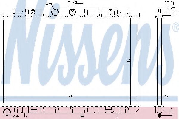 Imagine Radiator, racire motor NISSENS 67366